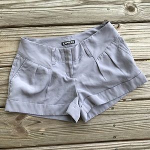 Express Gray Dress Shorts